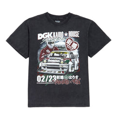 DGK x Kaido House Raceway Tee Vintage Black (Boxy Fit)