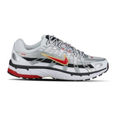 NIKE P-6000 WHITE/GREY/RED TRAINERS