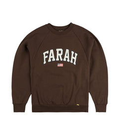 Farah Japan Embroidered Patch Logo Sweatshirt College Logo