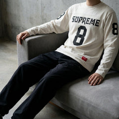 Supreme Affiliated Long-Sleeve Football Top 'White'