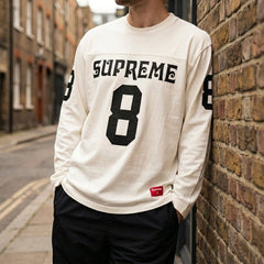 Supreme Affiliated Long-Sleeve Football Top 'White'