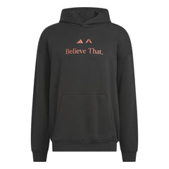 Adidas Men Anthony Edwards Believe That Hoodie Black