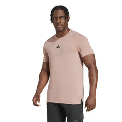 Adidas Men Designed for Training Workout Tee Pink
