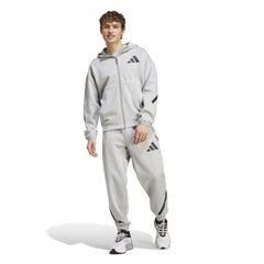 Adidas Men Z.N.E. Full Zip Hooded Track Jacket Grey JF2450