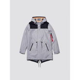 Alpha Industries Deluge Ripstop Fishtail Field Coat New Silver Men MJD49000C1-041