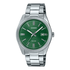 Casio Vintage Green Dial Stainless Steel MTP1302D-3A