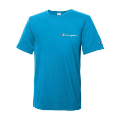 Champion Heritage Tee Elevated Graphics Script Deep Blue Water Men GT19-Y06819-7YF