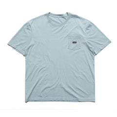 Chrystie NYC Small OG Logo Patch Pocket Stone Blue SMOGPTCHTEE-BLU