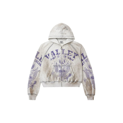 Valley Dreams - Vale Forever Army Zip Up 'Dirt Grey'