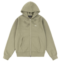 Dime Cursive Zip Hoodie Army Green