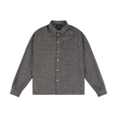 Dime Wool Overshirt Silver