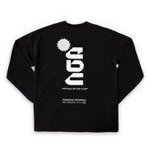 Everyday Better Club Performance Longsleeve Black White