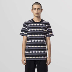 Huf Men Daisy Stripe SS Knit Top Black KN00290-BLK