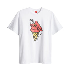 ICECREAM Men Puffy SS Tee White