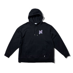 LAKH Embroidery Hooded Sweatshirt Black