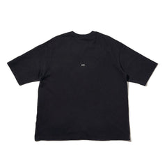 LAKH Patchwork Logo Half Sleeve Tee Black