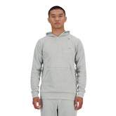 New Balance Men Tech Knit Hoodie Athletic Grey MT41139-AG