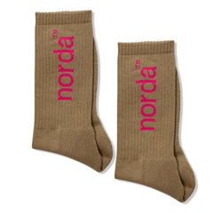 Norda Unisex Retro Sock Pink Fudge