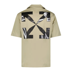 OFF-WHITE Cotton Button Up Shirt Beige