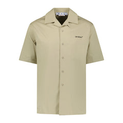 OFF-WHITE Cotton Button Up Shirt Beige