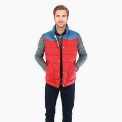PENFIELD BEEKMAN VEST MENS CONTRAST YOKE DOWN VEST (RED) PFM121005W14-015