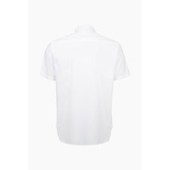 PENFIELD FENTON PRINTED POCKET SHORT SLEEVE OXFORD BUTTON SHIRT WHITE PFM521902117-WHT