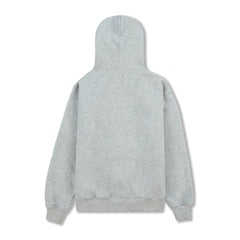 Pleasures Men 555 Applique Zip Up Hoodie Heather Grey