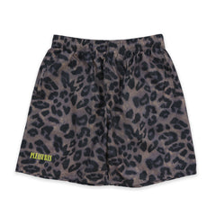Pleasures Men Running Short Brown Leopard