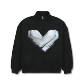 Pleasures Men Vincent Quarter Zip Black