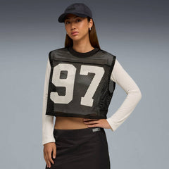 Puma x Rosé Relaxed Mesh Top