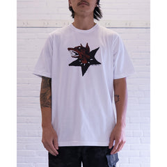 Raised By Wolves Dog Star Tee White
