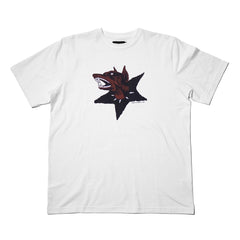 Raised By Wolves Dog Star Tee White