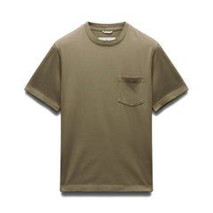 Reigning Champ Men Knit Midweight Jersey Standard Pocket T-Shirt Cypress RC-1567-CYP