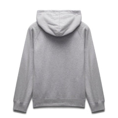 Reigning Champ Men Knit Midweight Terry Arch Logo Hoodie Heather Grey