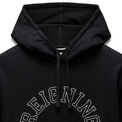 Reigning Champ Men Midweight Terry Arch Logo Hoodie Black White RC-3438-BLW