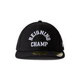 Reigning Champ Men Woven New Era Low Pro 59Fifty Arch Logo Cap Black White