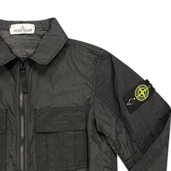STONE ISLAND(Kids) Nylon Overshirt Black