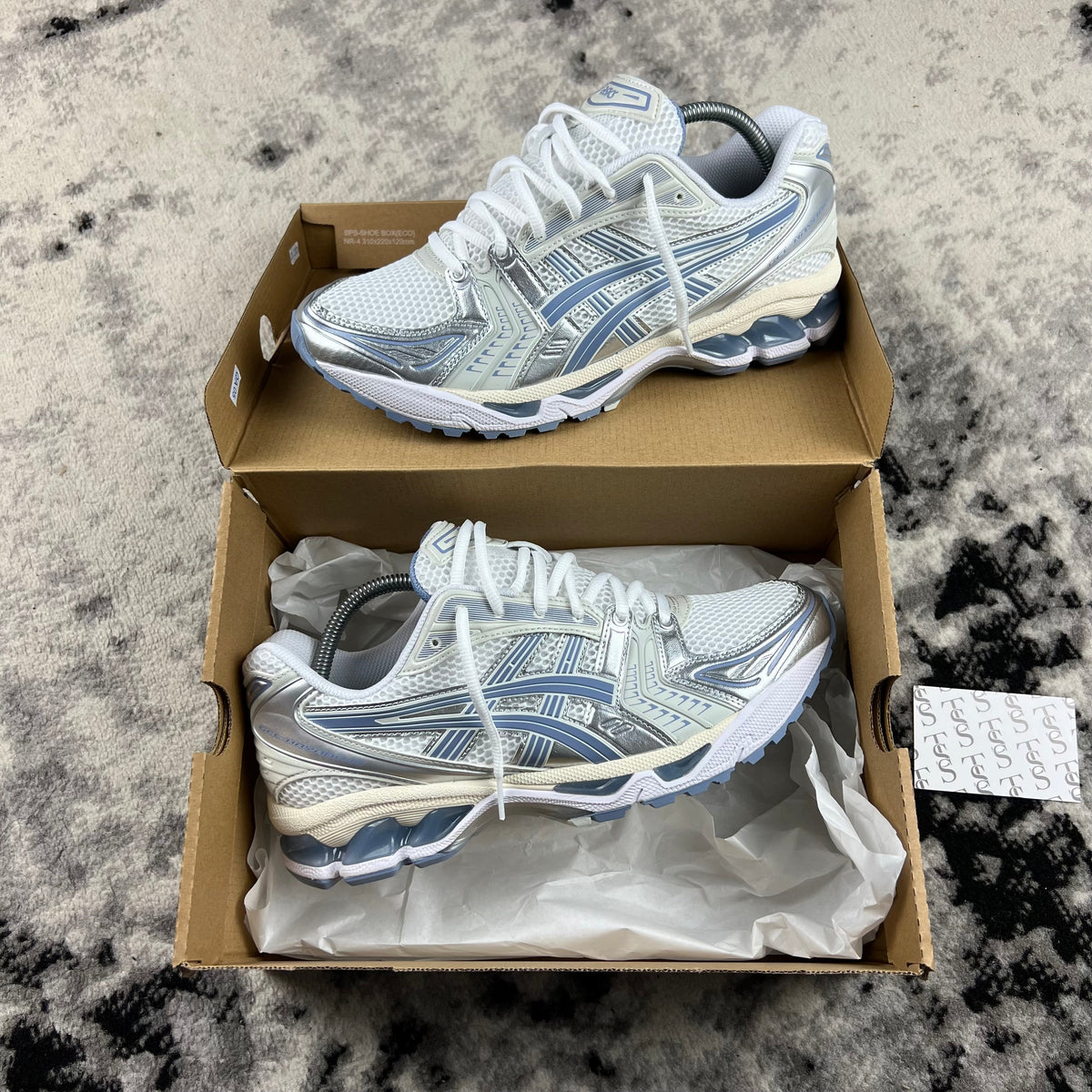 ASICS KAYANO 14 - WHITE LIGHT NAVY