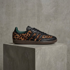 Adidas Samba OG Black Green Leopard Women's