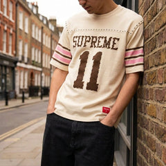 Supreme Studded Short-Sleeve Top 'Cream'