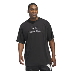Adidas Men Anthony Edwards Believe T-Shirt Black JM7951