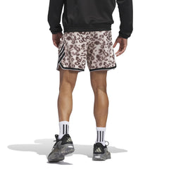 Adidas Men Crazy Lite Allover Print Shorts Beige