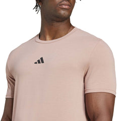 Adidas Men Designed for Training Workout Tee Pink