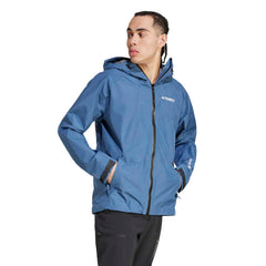 Adidas Men Terrex XPERIOR GORE-TEX Paclite Rain Jacket Wonder Steel