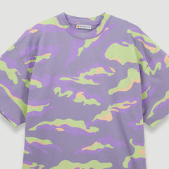 Bel-Air Athletics Men Camo Regular T-Shirt Emb Logo Lilac