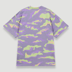 Bel-Air Athletics Men Camo Regular T-Shirt Emb Logo Lilac