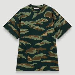 Bel-Air Athletics Men Camo Regular T-Shirt Emb Logo Military Green