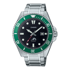 Casio Vintage Silver Green MDV106DD-1A3