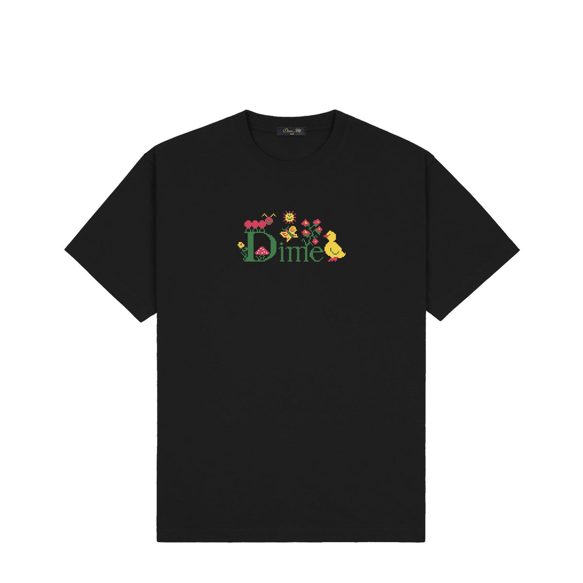 Dime Classic Cross Stitch T-Shirt Black