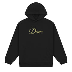 Dime Cursive Hoodie Black